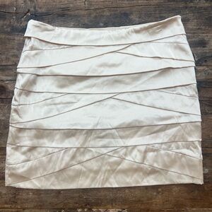 NWT Diane Von Furstenberg Silk Satin Layered Mini Skirt Sz 6